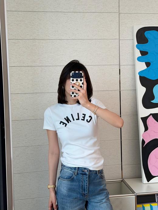 赛琳 最新品🆕26SS字母修身T恤 商品图1