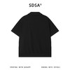 SDSA男装2026新款轻奢潮牌简约纯色提花格子小V翻领短袖T恤百搭 商品缩略图1