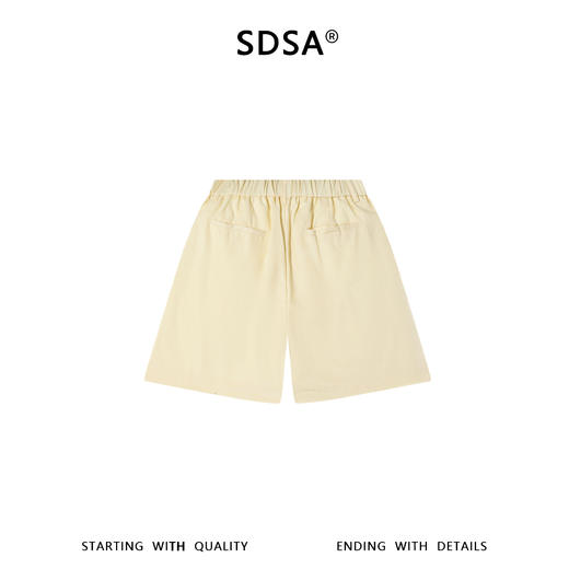 SDSA男装2026新款高贵轻奢韩系简约纯色舒适休闲短裤百搭时尚裤子 商品图4