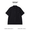 SDSA男装2026新款高贵轻奢肌理竖纹翻领短袖衬衫宽松休闲上衣 商品缩略图0
