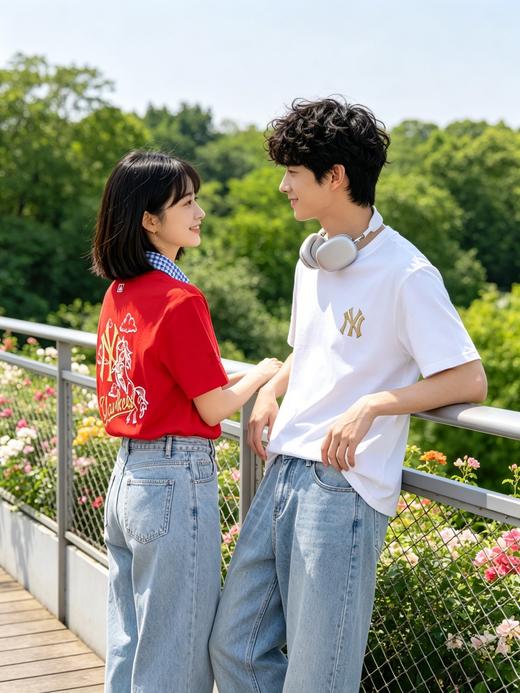 二店y 【正品授权】 MLB招财小马 ，限定款 情侣印花T恤 商品图12