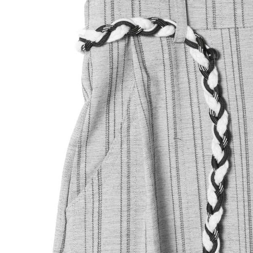 SDSA男装2026新款高贵轻奢潮牌竖纹编织抽绳休闲裤新中式垂感长裤 商品图2