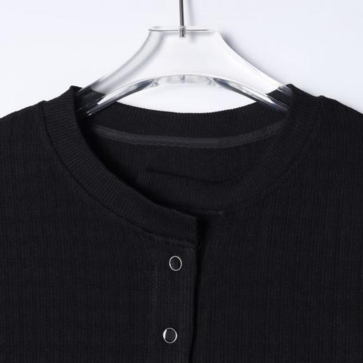 SDSA男装2026新款肌理感半纽扣亨利领短袖T恤宽松圆领休闲上衣 商品图1