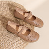 信诺舒适透气妈妈凉鞋镂空羊皮玛丽珍鞋中老年女鞋子2026夏季新款X6L150-122 商品缩略图3