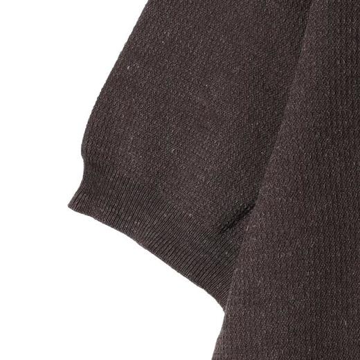 SDSA男装2026新款轻奢假两件坑条肌理短袖针织开衫宽松休闲上衣 商品图2