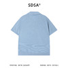 SDSA男装2026新款高贵轻奢老钱风纯色肌理感针织小V翻领短袖T恤 商品缩略图1