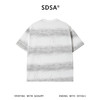 SDSA男装2026新款高贵轻奢韩系扎染条纹滴胶设计圆领短袖T恤百搭 商品缩略图4