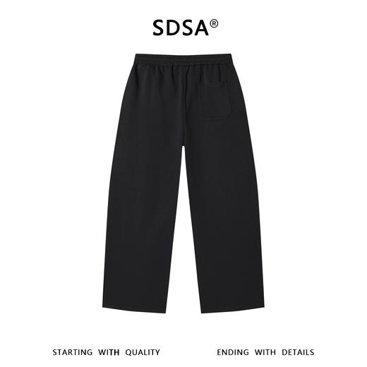 SDSA男装2026新款高贵轻奢纯色舒适立体裁剪抽绳松紧休闲裤百搭 商品图1