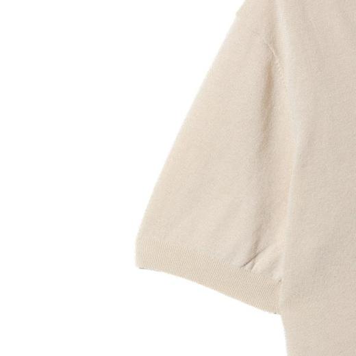 SDSA男装2026新款高贵轻奢老钱风纯色简约针织海鸥领短袖T恤百搭 商品图2