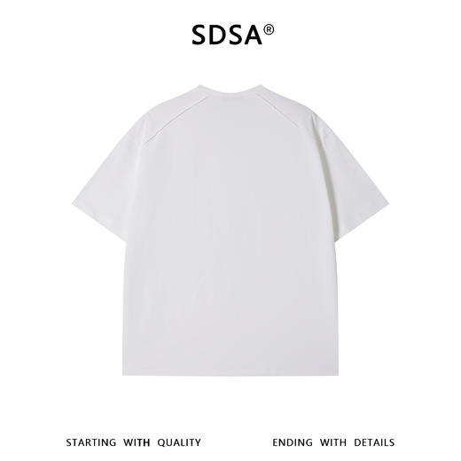 SDSA男装2026新款高贵轻奢抽绳亨利领短袖T恤宽松插肩袖休闲上衣 商品图1