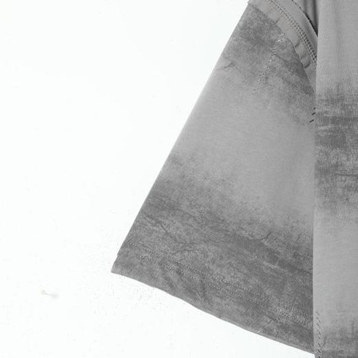 SDSA男装2026新款高贵轻奢韩系扎染条纹滴胶设计圆领短袖T恤百搭 商品图3