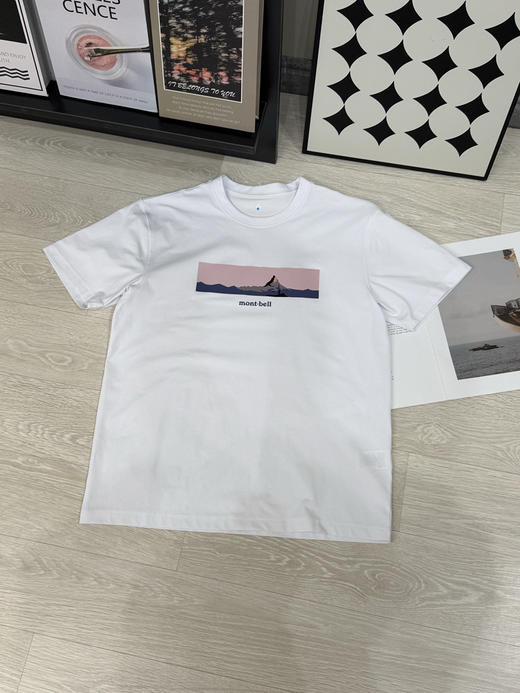 日单正品 montbell速干透气户外防晒圆领短袖T恤，男女同款，颜色：白色藏蓝灰色
尺码：xs-xl 商品图0