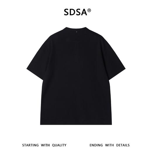 SDSA男装2026新款肌理感亨利领三粒扣短袖T恤宽松重磅休闲上衣 商品图4