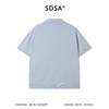 SDSA男装2026新款高贵轻奢老钱风纯色简约针织海鸥领短袖T恤百搭 商品缩略图4
