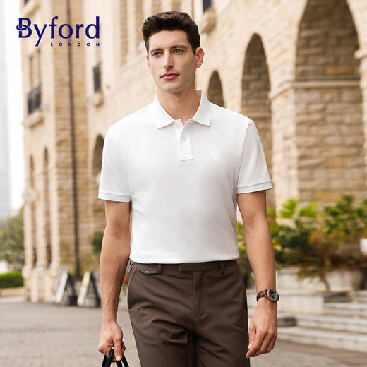 疯抢中！！【始于1919年 英国百年奢牌】【百富Byford凉感POLO衫】商务休闲 舒适百搭 清爽透气（男女同款） 商品图9