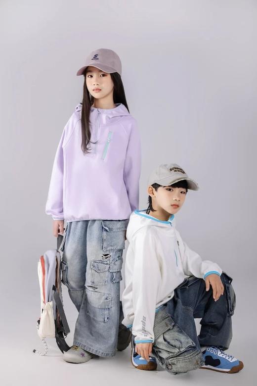 直发 拉慕儿软釉连帽卫衣 抗起球 男女童拉链卫衣 商品图6