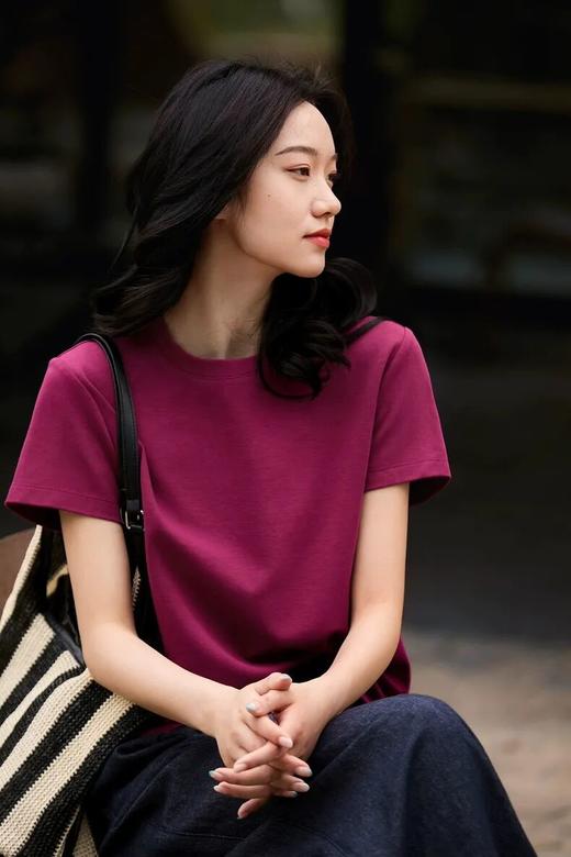 火龙果色T恤 | 温柔又显贵，黄皮闭眼冲【3-5天发货】 商品图1