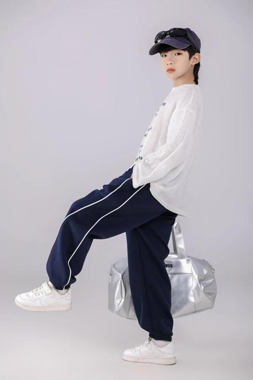 直发 拉慕儿压条儿童运动卫裤 舒适松紧口 跑跳无拘束 商品图2