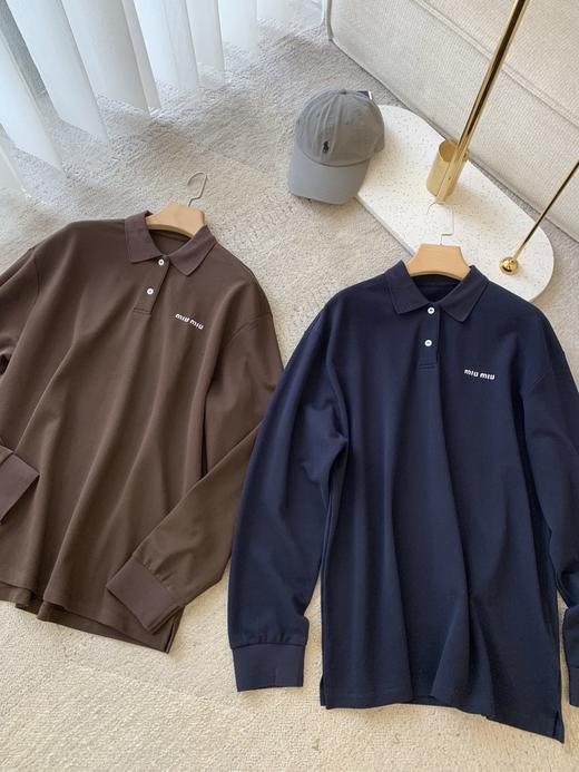 直发 纯元面料， 出入柜子的无压力，MIU可情侣的POLO衫 商品图8