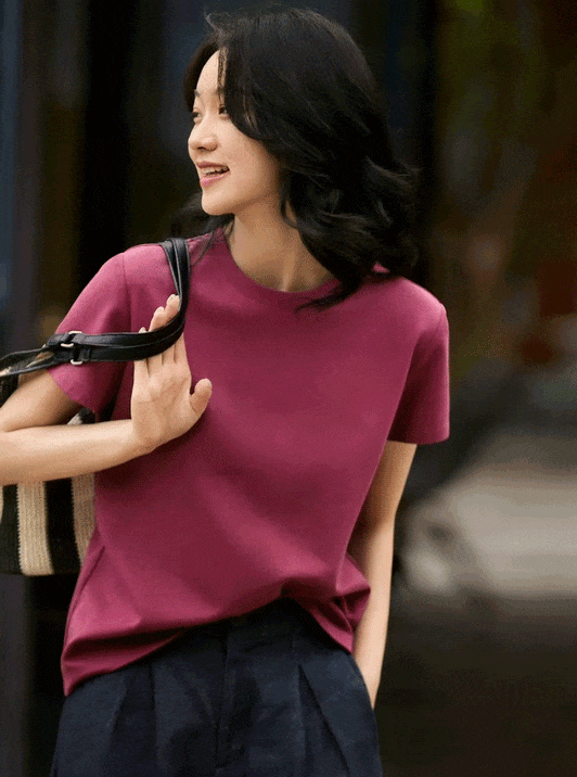 火龙果色T恤 | 温柔又显贵，黄皮闭眼冲【3-5天发货】