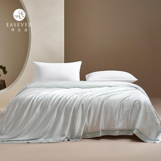 绎生活 桑吉丝双宫茧桑蚕丝天丝夏被 | 柔软透气、丝般爽滑、简约大气 商品图3