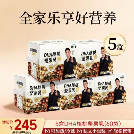 新品上市 DHA核桃坚果乳 180克/袋  12袋/盒 商品图2