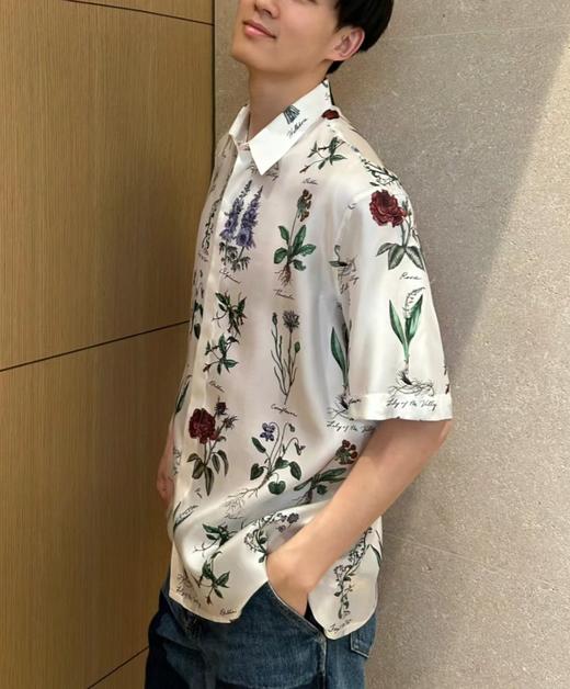 中性款印花短袖衬衫ba010 商品图3