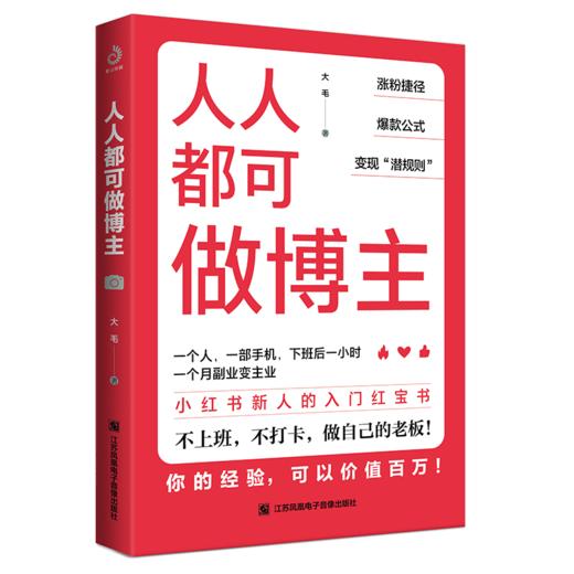人人都可做博主 运营书籍 零基础 自媒体变现文案写作 短视频直播带货新媒体运营 个人 IP 打造副业赚钱入门书 大毛著 商品图2