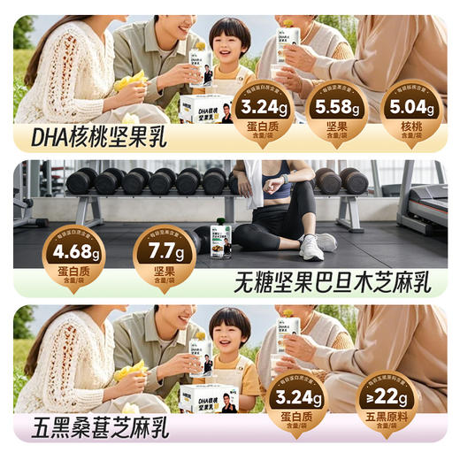 新品上市 三种口味芝麻乳混合装  180克/袋   12袋/盒 商品图6