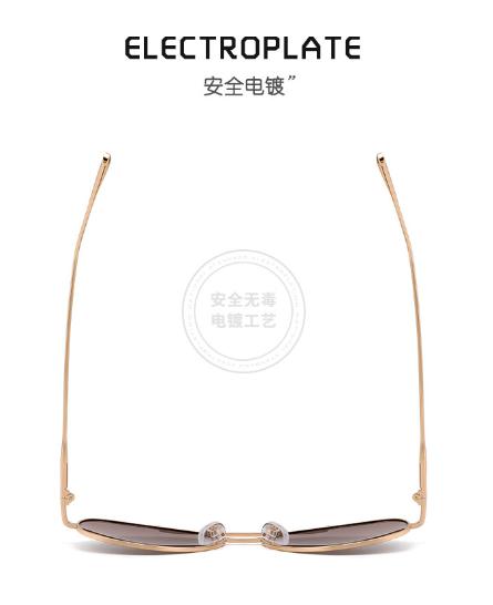 【经典畅销款】ZERSER姿森 TJ9286飞行员雷朋款偏光墨镜 樱红色 商品图4