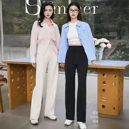 露露同源顶配面料【MDINN 莱感平衡裤&云砂漫步裤】兰精天丝 三层雾感柔滑垂顺 一条搞定所有腿型 商品图2