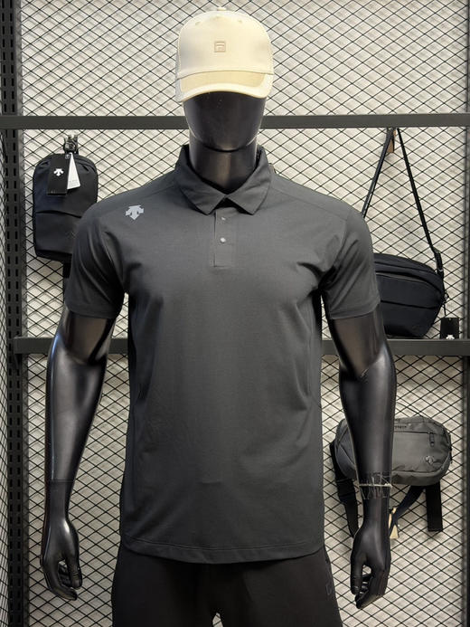 原单正品 DST迪桑特TRAINING系列男士短袖POLO衫，
颜色：黑色 白色
尺码：M L XL XXL XXXL 商品图1