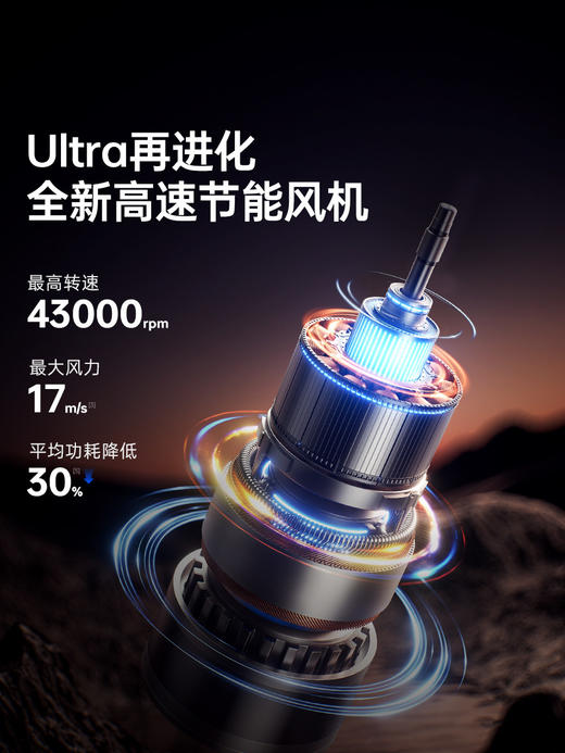 26新品】几素超高速节能小风炮手持小风扇超长续航usb便携式随身小型电风扇无叶涡轮户外露气可充电气Ultra2E 商品图2