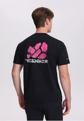 瑞士精工 山野轨迹文化夏吸湿速干抑菌男士防晒圆领短袖T恤 Z-15936