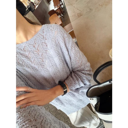 2604304    “康宝莱🧶” 钩花针织 棉镂空上衣 商品图5