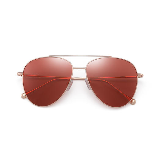 【经典畅销款】ZERSER姿森 TJ9286飞行员雷朋款偏光墨镜 樱红色 商品图5