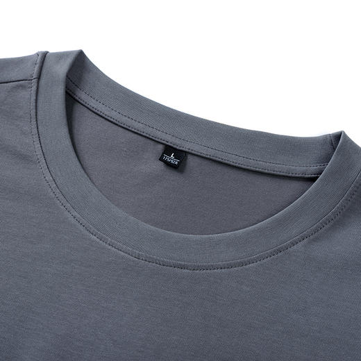 半身缘男装 夏季莱赛尔丝光棉抗菌吸汗速干短袖圆领T恤8831 商品图8