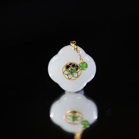 ² 和田玉18k金吊坠/若羌黄口弥勒佛/白玉公主扣【24小时鉴赏期】 HM02-CRMM-WSXD 【和田玉籽料】