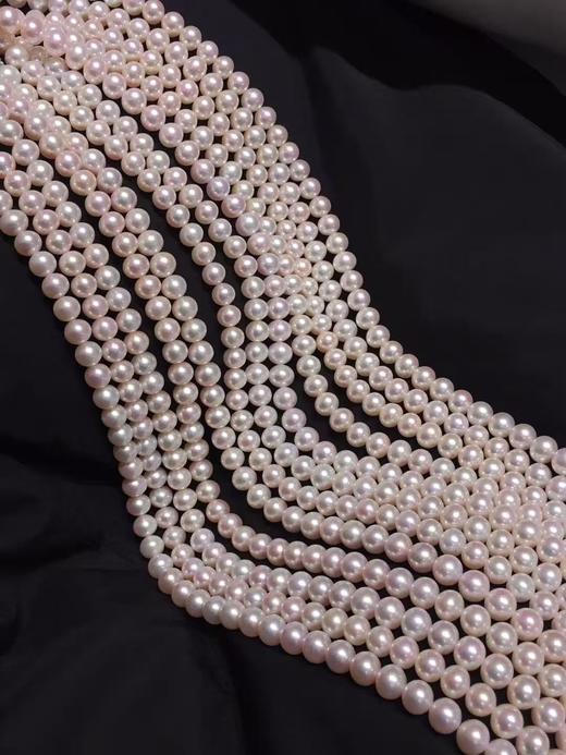 1.极光无核淡水珍珠项链 高品 珠光超亮 可聘美AKOYA[哇][哇]7-8.5mm 约43cm 商品图0