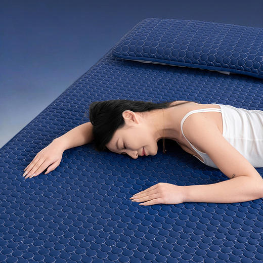 夏季冰感凉席！ROMASTER罗马世家 美学硅胶凉席床笠款3件套 厚实软糯 凉而不冰 6色可选 商品图3