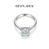 ShiningHouse[培育] 18k金钻石戒指 圆钻形1克拉钻人工真钻人造钻石K金戒指简约钻石戒指悦己送礼臻选【此商品不支持7天无理由退货退款】预计3日发货 商品缩略图2