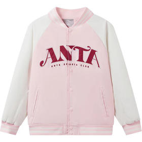 MJ｜安踏女童专柜正品春秋宽松丝光绒/梭织运动上衣外套362511603B-2