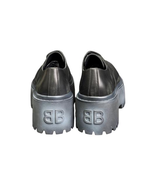 男款厚底牛皮做旧德比鞋he004 商品图3