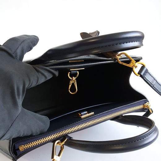 【95新】LV路易威登M55434老花拼蓝色city steamer手提单肩包女士060426NJS03 商品图8