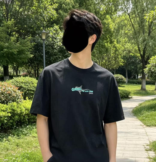 XY/贵人鸟男圆领短袖舒适百搭男运动T恤男宽松纯棉上衣T1252127 商品图5