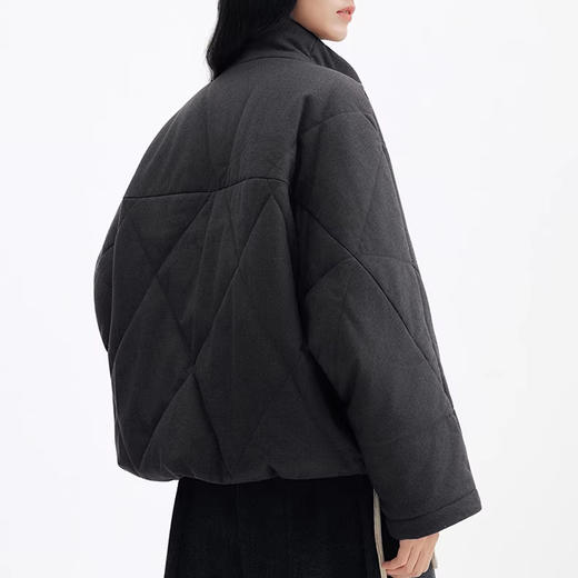 裁缝学苑AH140冬季新款宽松立领加厚保暖夹棉显瘦短外套纸样女装上衣样板 商品图2