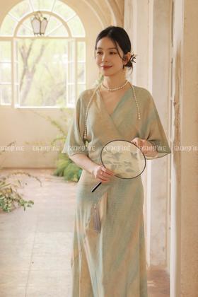 【门店同款】ENJOY夏季“游园戏梦”烟霞染一片式长裙 171143567