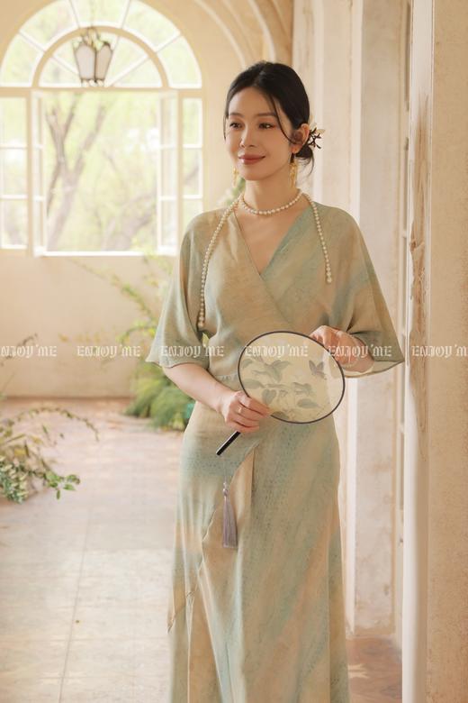 【门店同款】ENJOY夏季“游园戏梦”烟霞染一片式长裙 171143567 商品图0