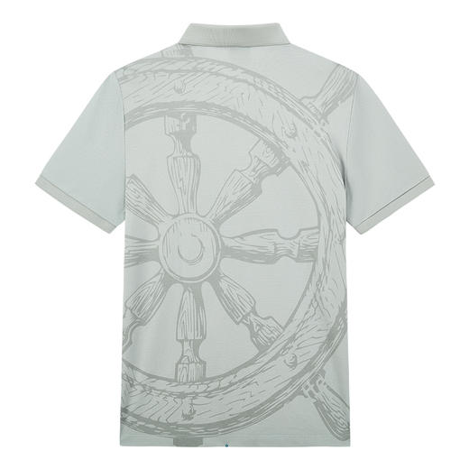 德鲨夏新款短袖翻领T恤男青年时尚印花休闲上衣打底POLO衫 商品图3