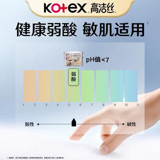高洁丝 阳光烘烘抑菌纯棉系列极薄夜用卫生巾280mm 7片/包 商品图4